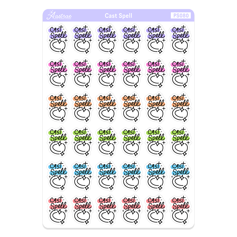 Cast Spell Planner Stickers
