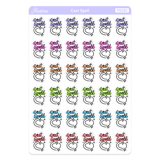 Cast Spell Planner Stickers