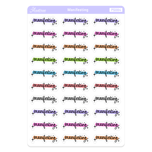 Manifesting Planner Stickers