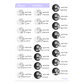 Astrology New Moon and Full Moon Stickers