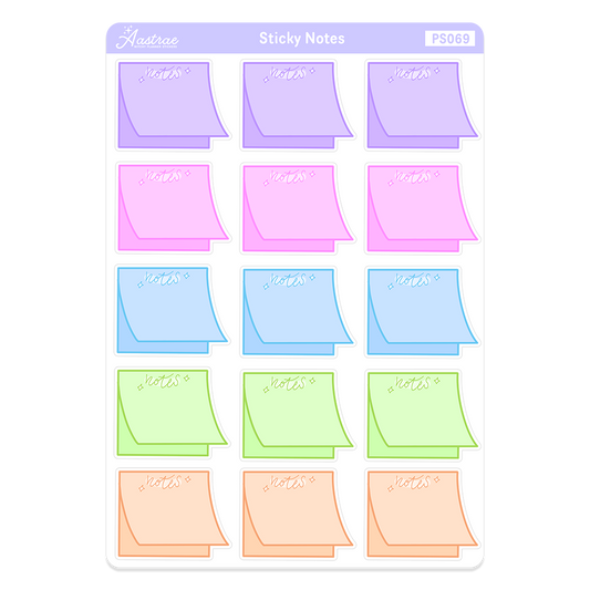 Sticky Notes Planner Stickers
