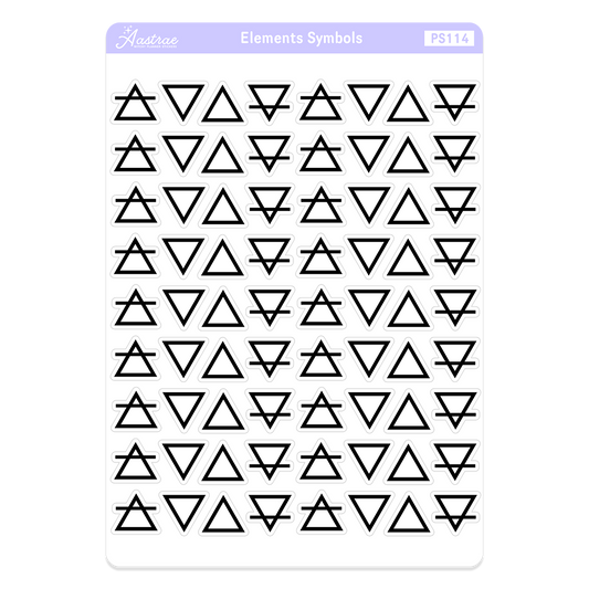 Elemental Magick Symbols Stickers for Planner