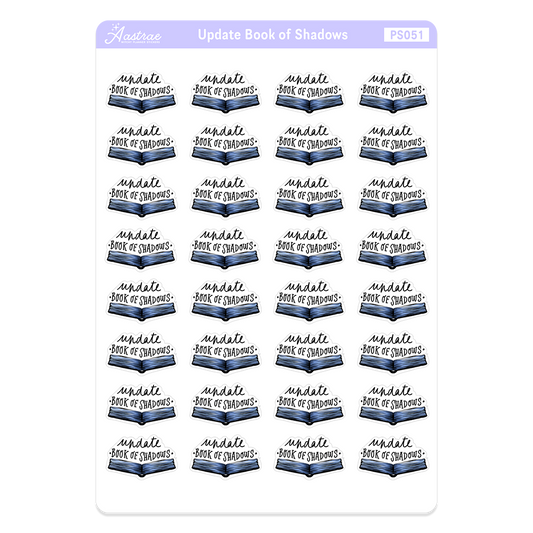 Update Book of Shadows Stickers for Planner