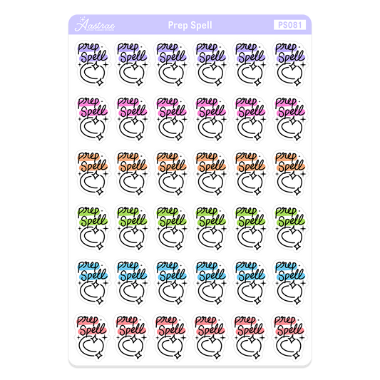 Prep Spell Planner Stickers