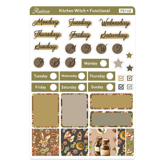 Kitchen Witch Journaling Stickers