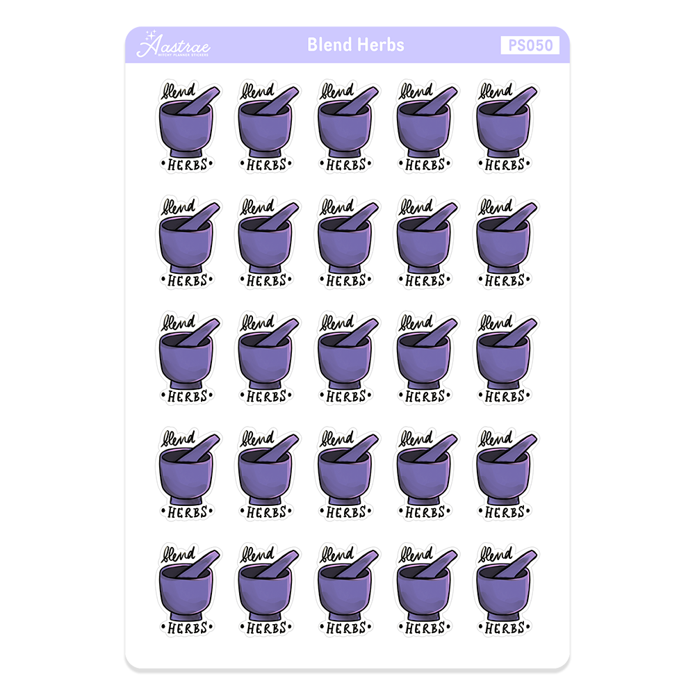 Blend Herbs Stickers for Witches