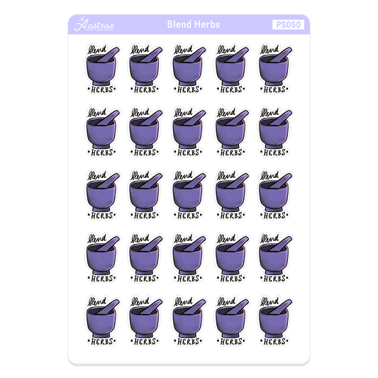 Blend Herbs Stickers for Witches