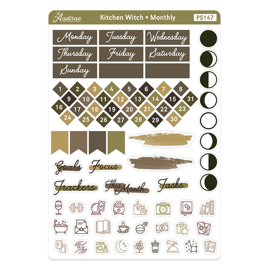 Kitchen Witch Functional Stickers