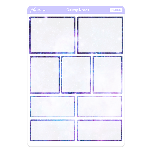 Galaxy Notes Planner Boxes