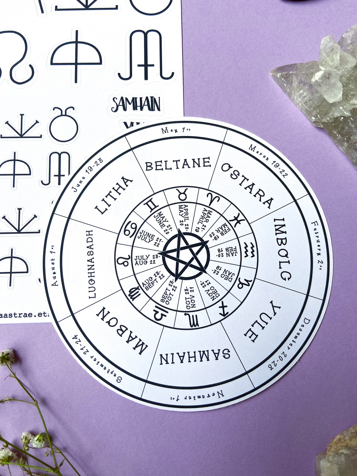 BUNDLE • Pagan Holidays Stickers & Wheel of the Year