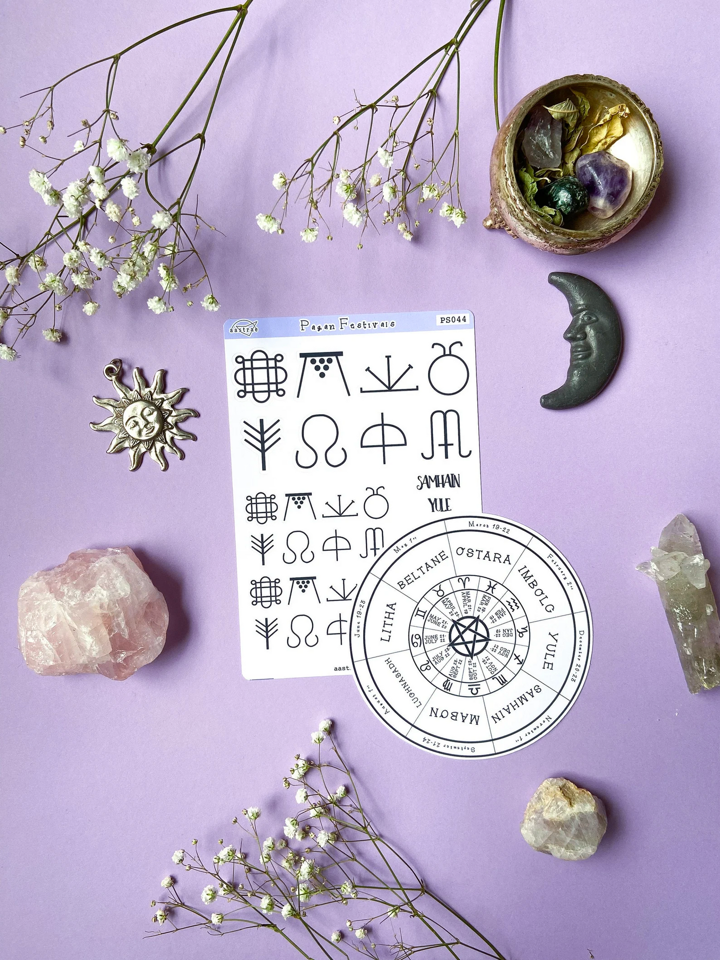 BUNDLE • Pagan Holidays Stickers & Wheel of the Year