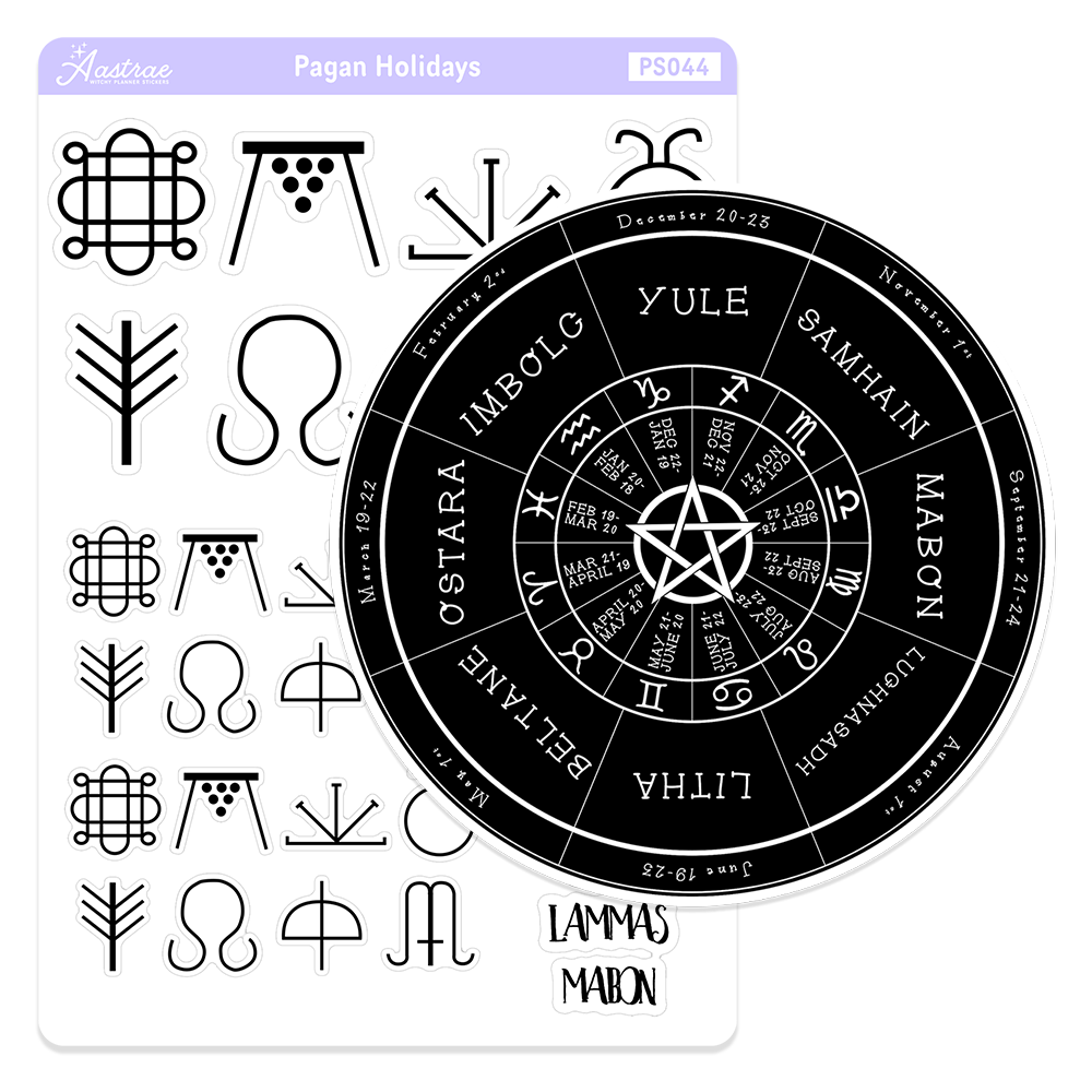 BUNDLE • Pagan Holidays Stickers & Wheel of the Year