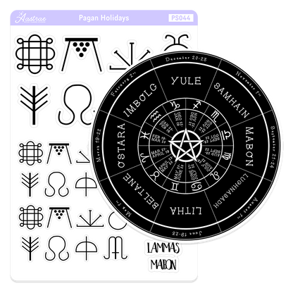 BUNDLE • Pagan Holidays Stickers & Wheel of the Year