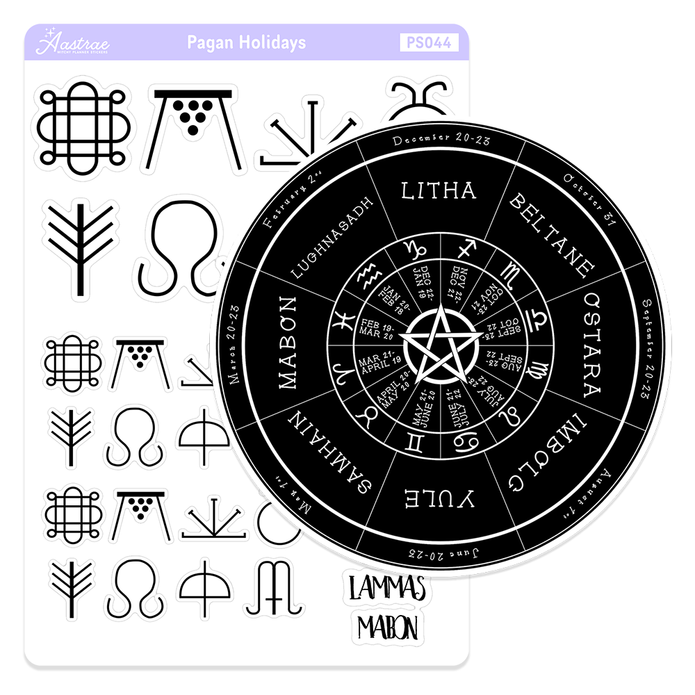 BUNDLE • Pagan Holidays Stickers & Wheel of the Year