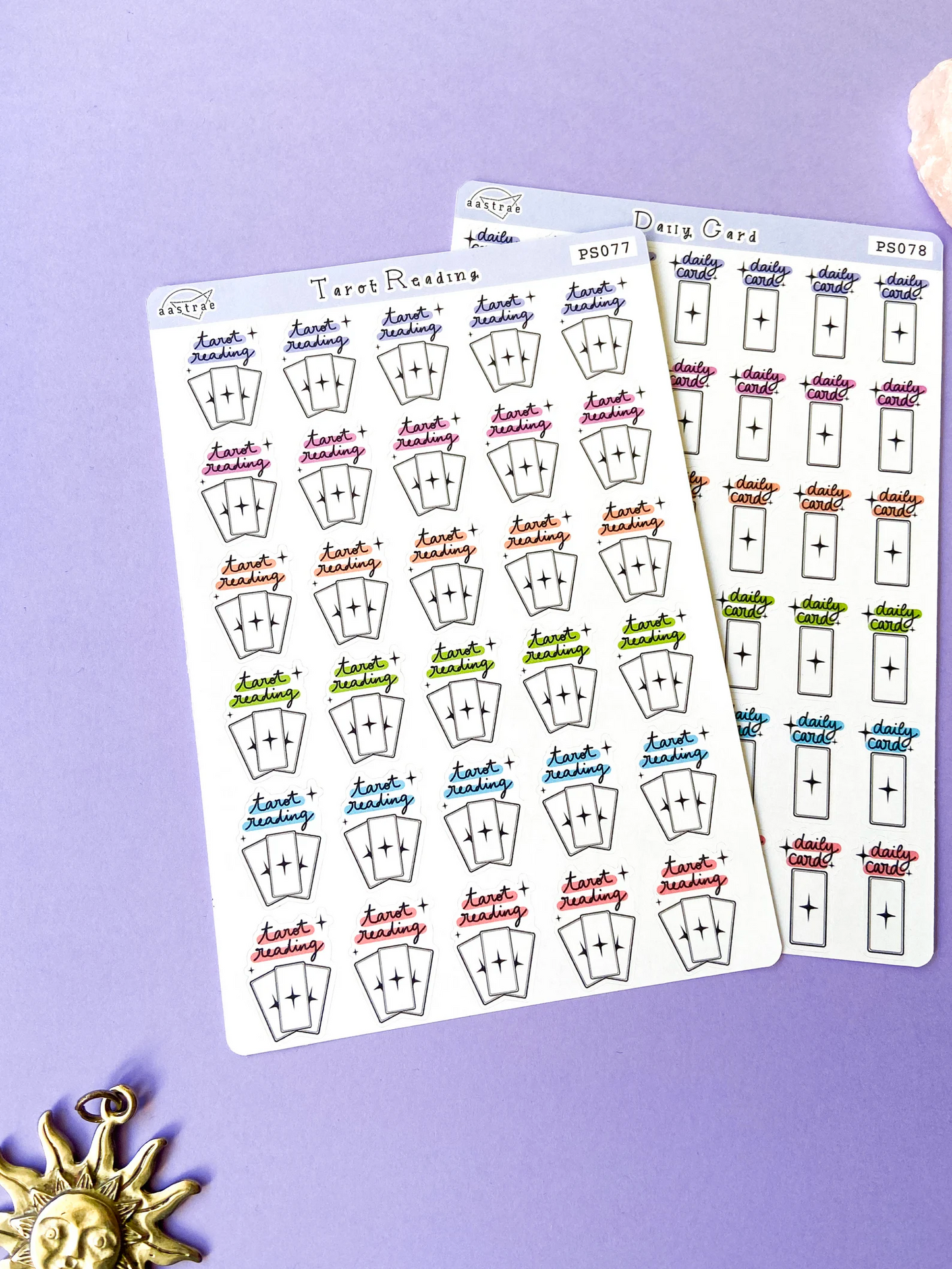 BUNDLE • Tarot Cards Stickers (2 Sheets)