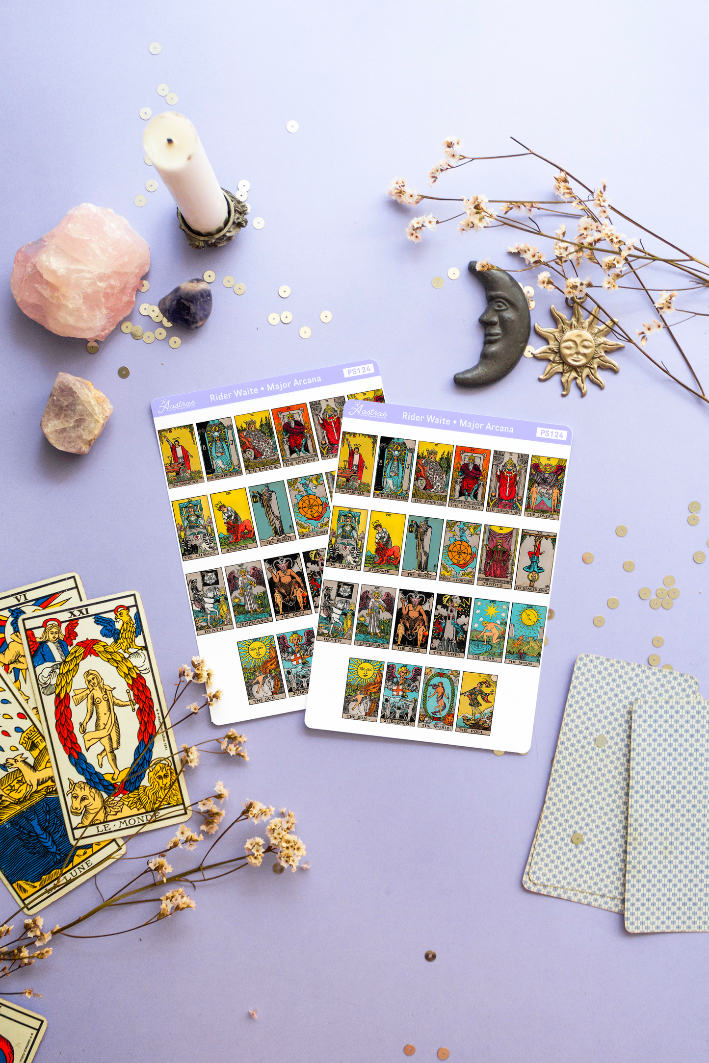 Rider Waite Major Arcana Stickers for Journaling