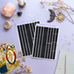 Black Pentagram Washi Tape Strips Sticker Sheet