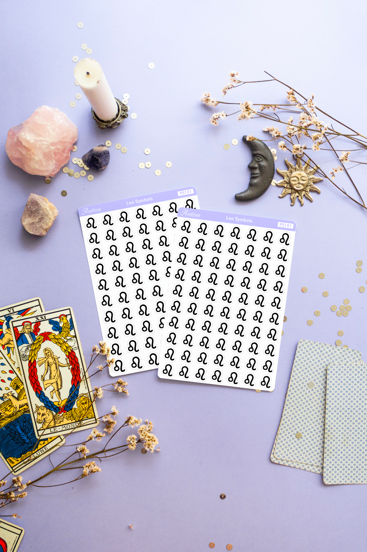 Astrology Leo Symbol Stickers