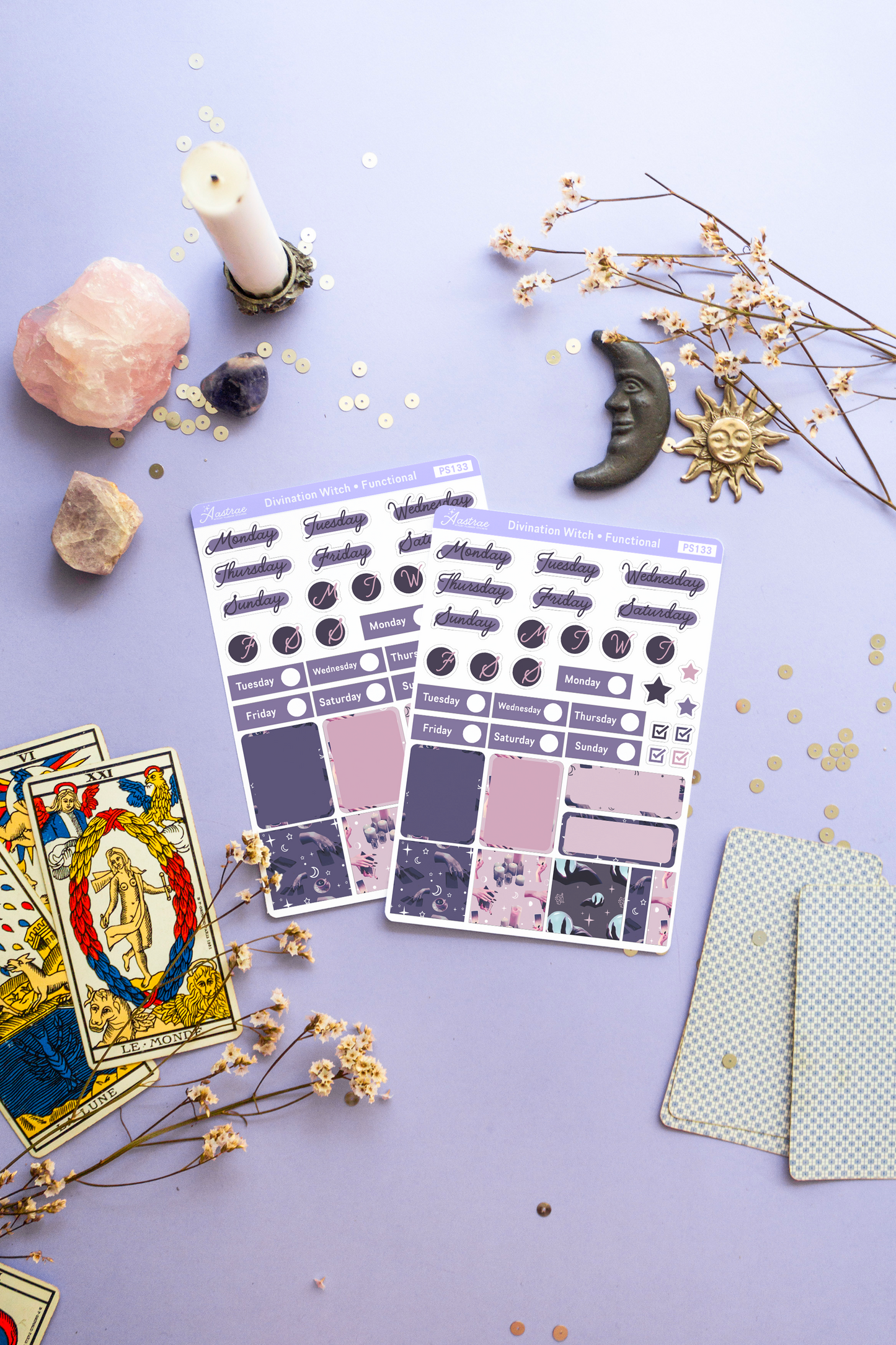 Divination Witch Journaling Stickers