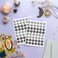 Astrology Moon Stickers with Full Moon and New Moon