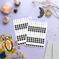 Gothic Letters Dot Stickers