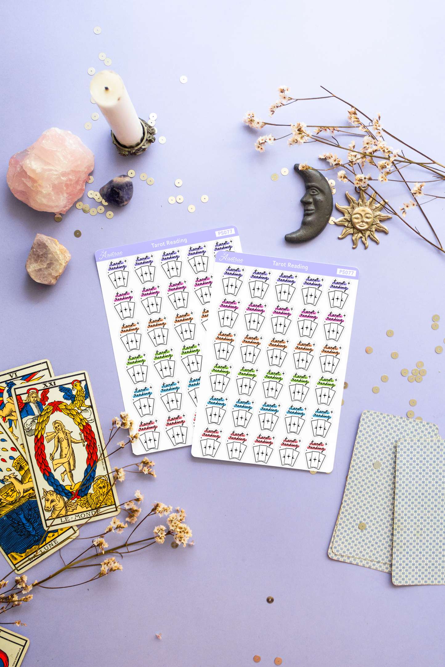 Tarot Reading Stickers for Planner