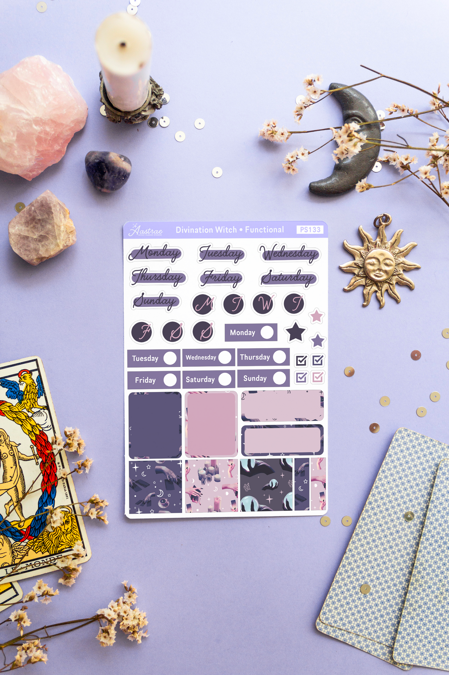 Divination Witch Journaling Stickers