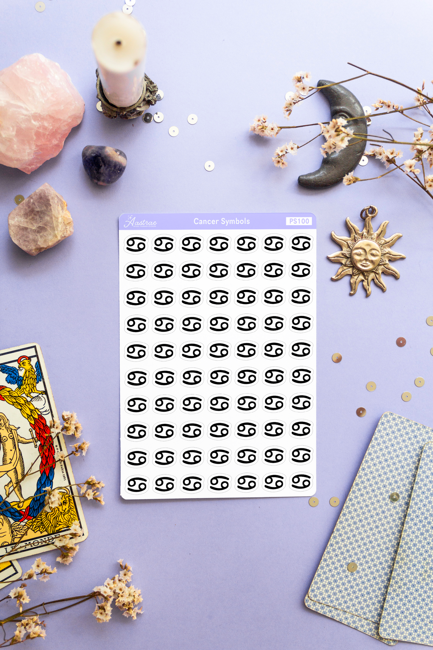 Astrology Cancer Symbol Stickers