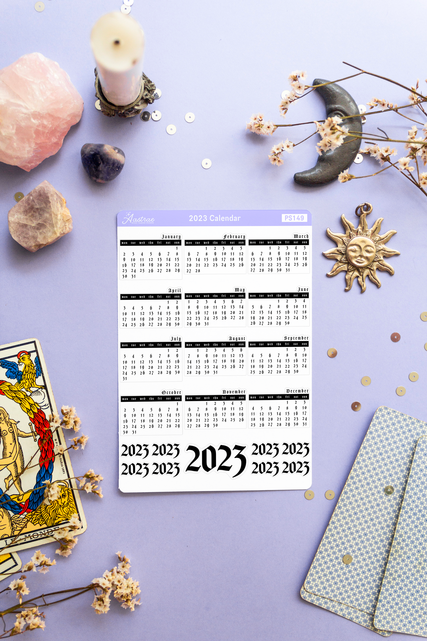 2023 Calendar Planner Stickers