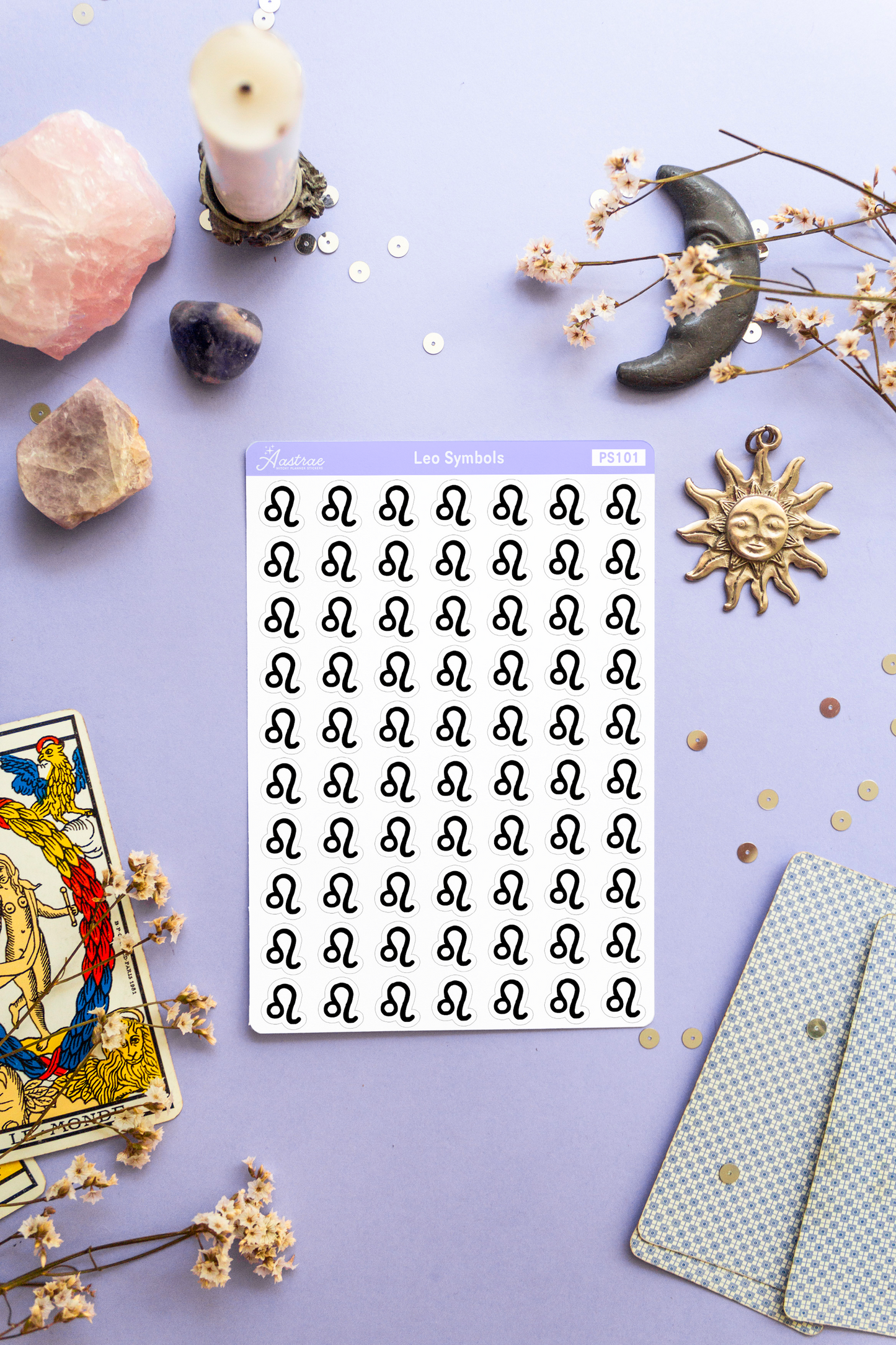 Astrology Leo Symbol Stickers