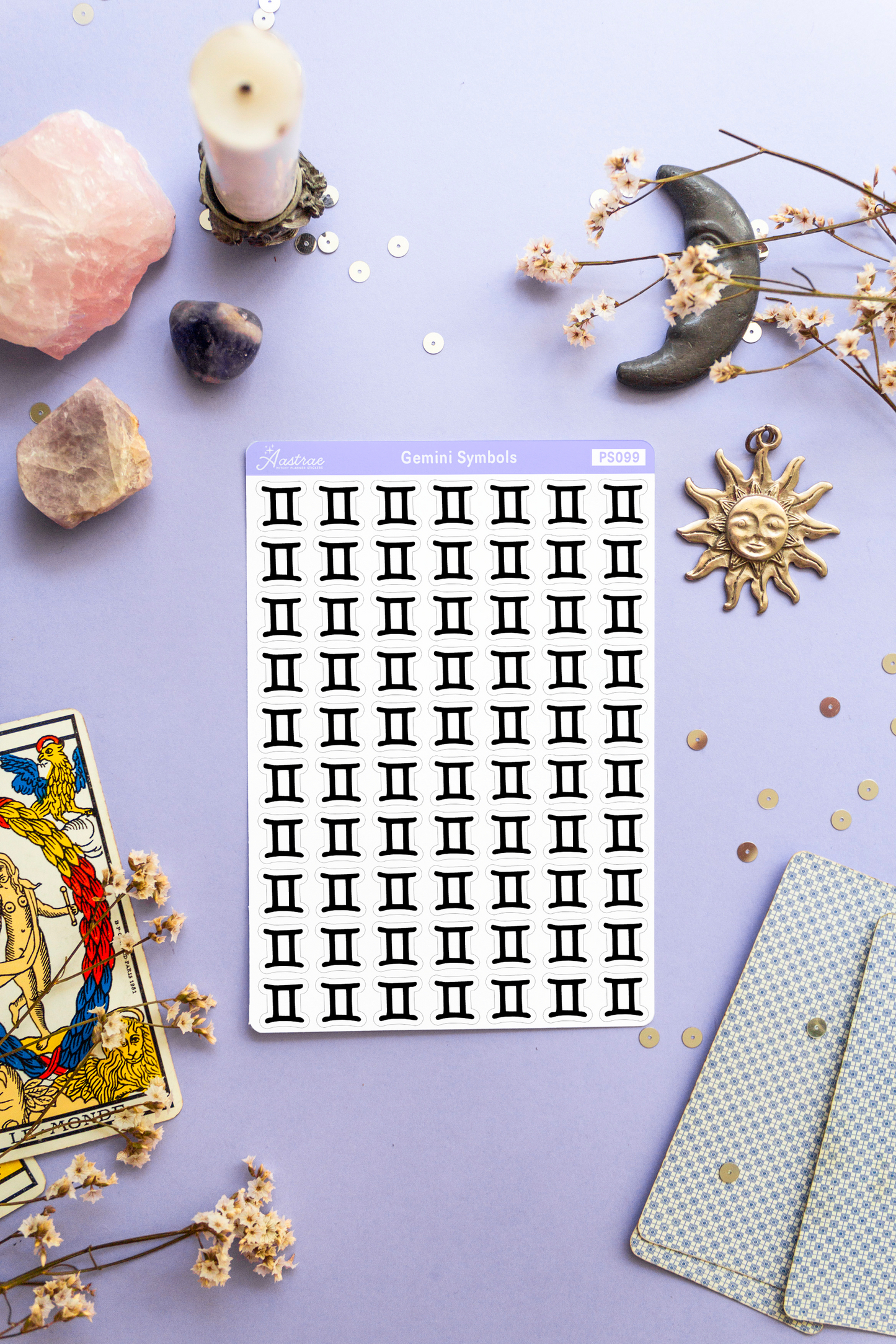 Astrology Gemini Symbol Stickers