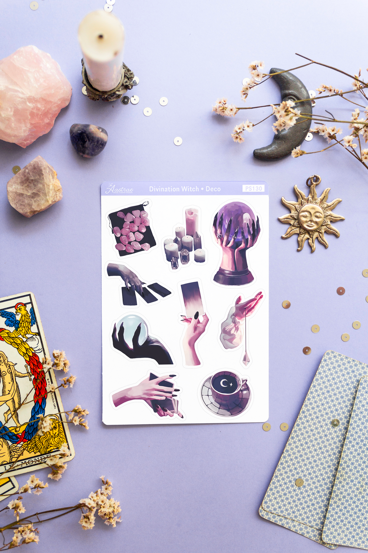 Divination Witch Decorative Stickers