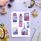 Witch Spell Jars Stickers