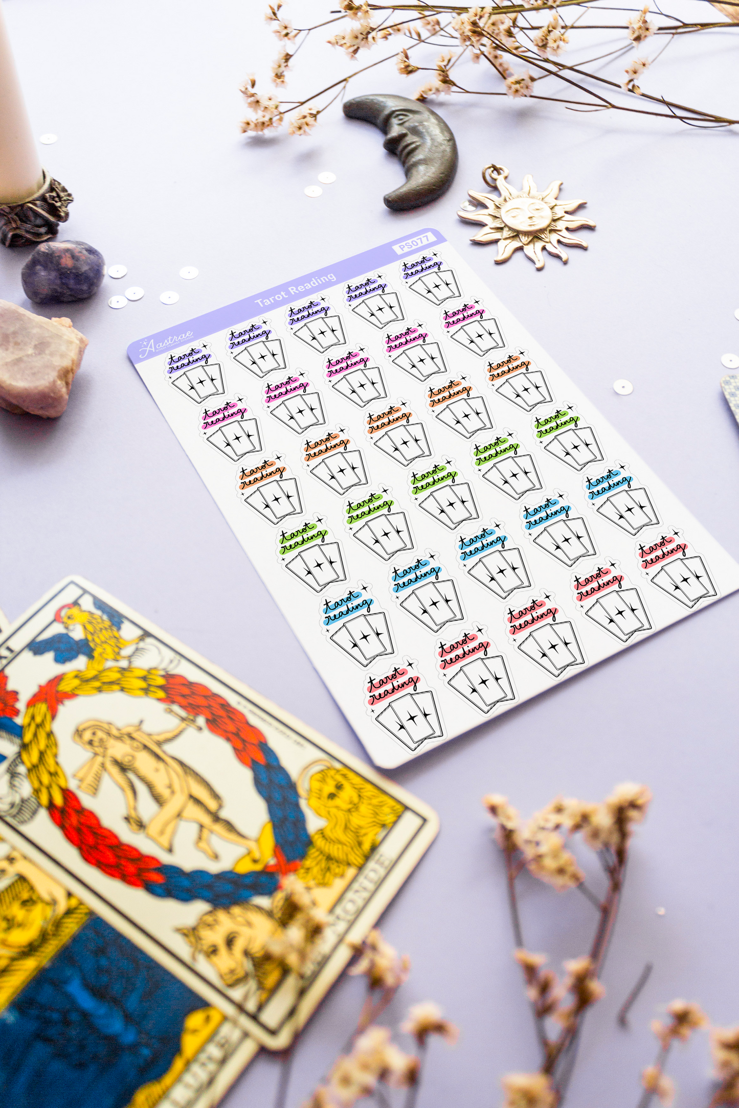 Tarot Reading Stickers for Planner