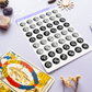 Astrology Moon Stickers with Full Moon and New Moon
