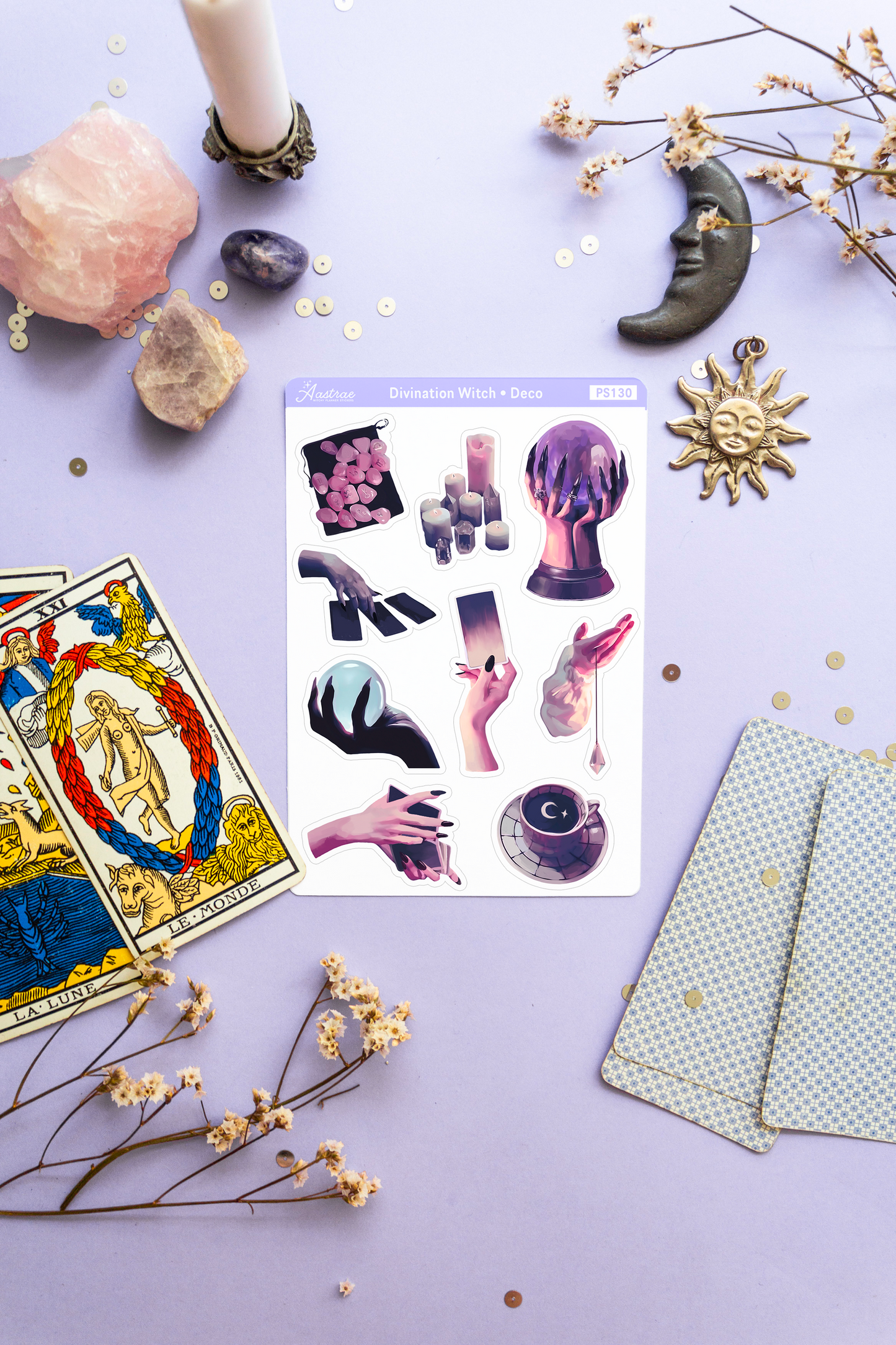 Divination Witch Decorative Stickers