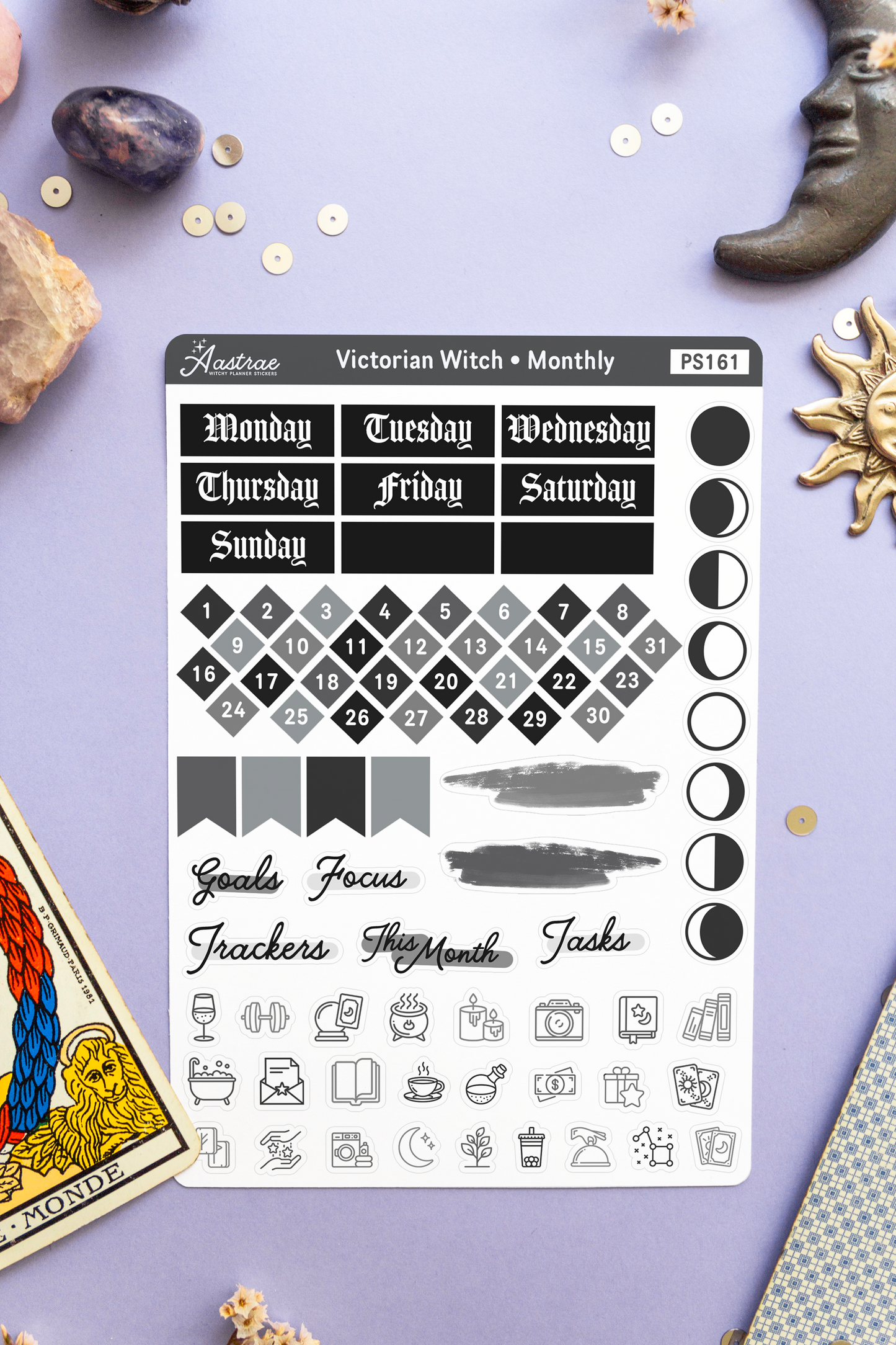 Tarot Card Stickers – The Witches Planner