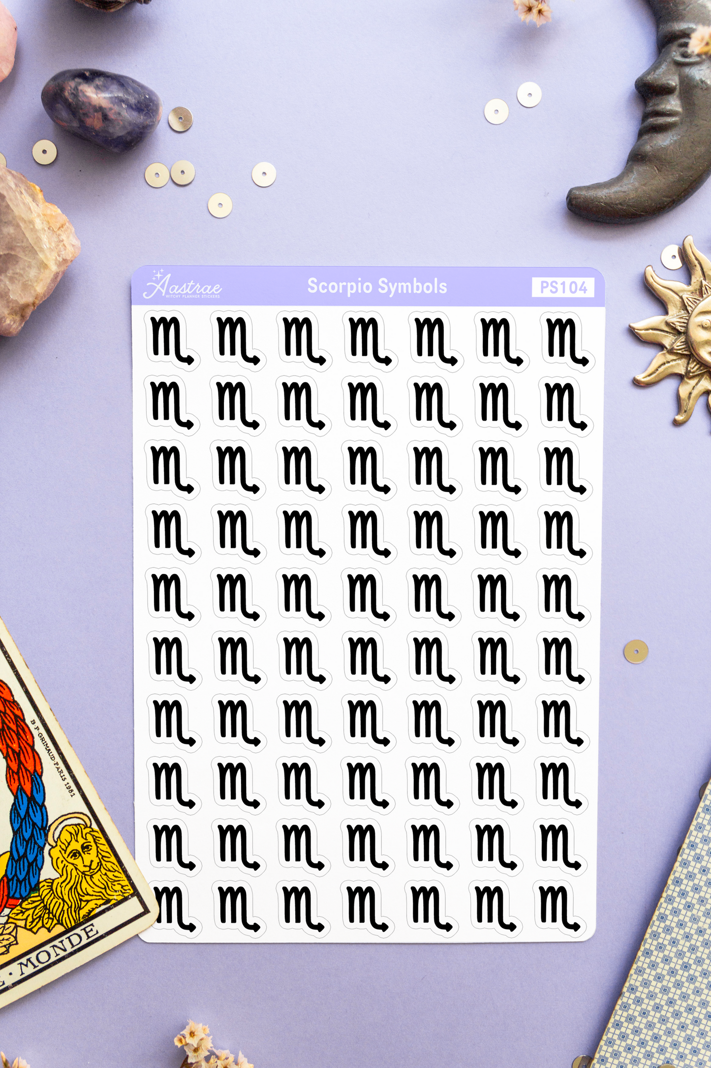 Astrology Scorpio Symbol Stickers