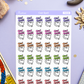 Cast Spell Planner Stickers