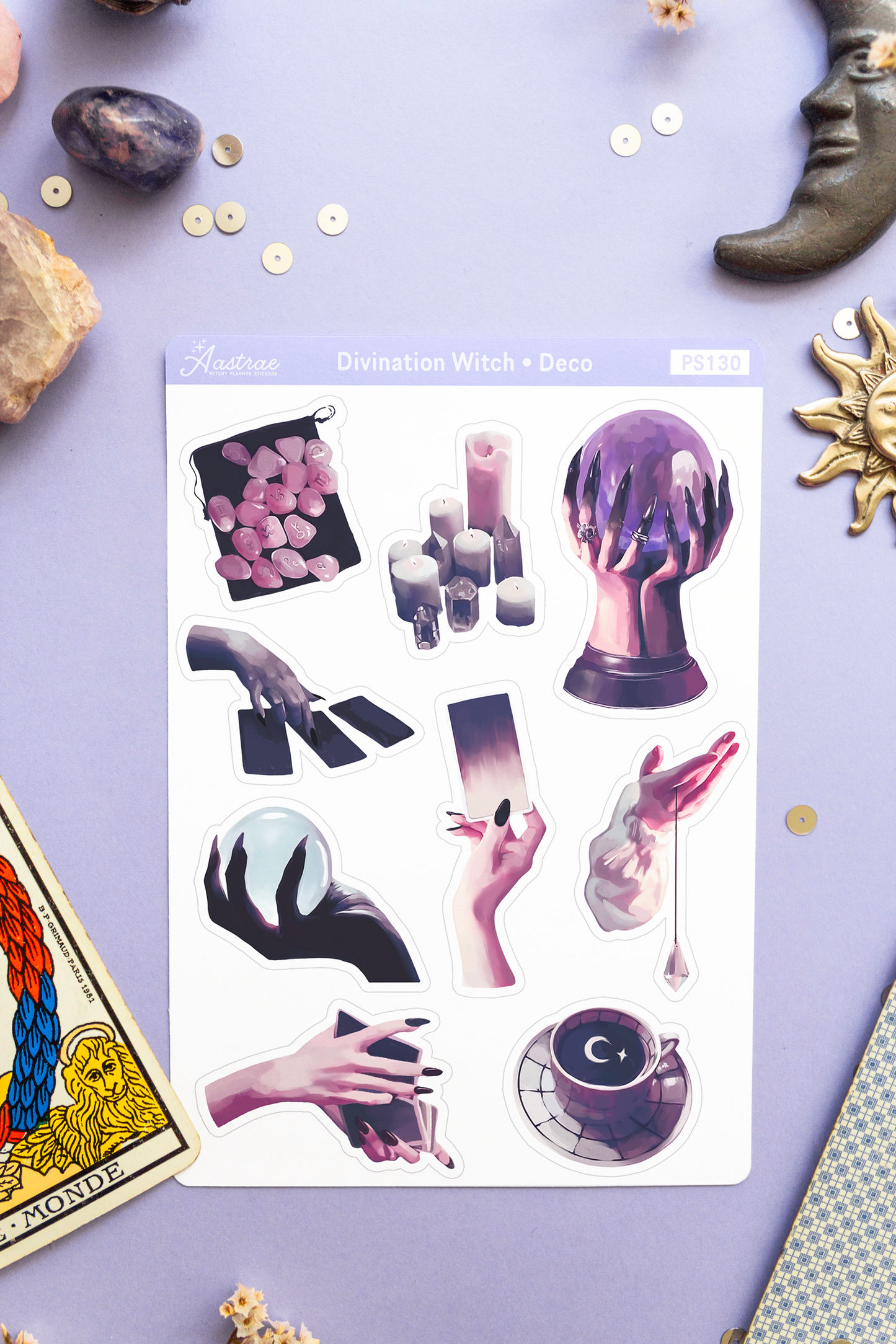 Divination Witch Decorative Stickers