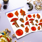 Fall Botanical Planner Stickers