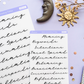 Moon Journaling Topic Labels