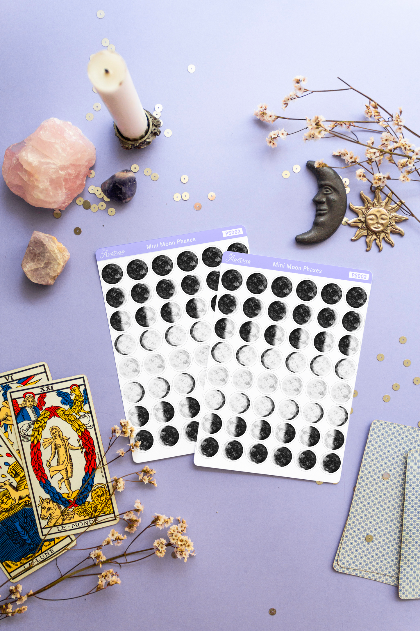 Mini Moon Phases Planner Stickers