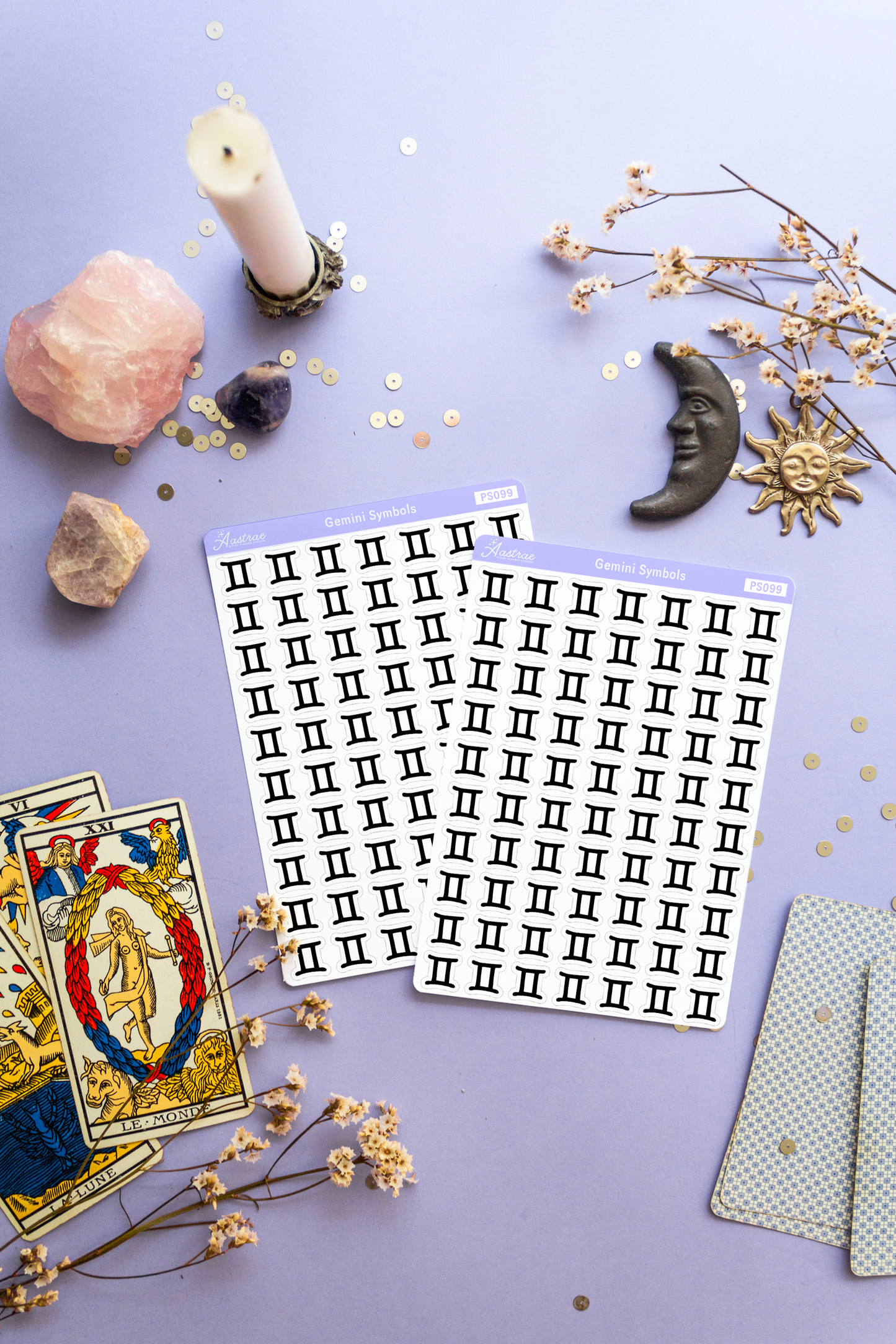 Astrology Gemini Symbol Stickers