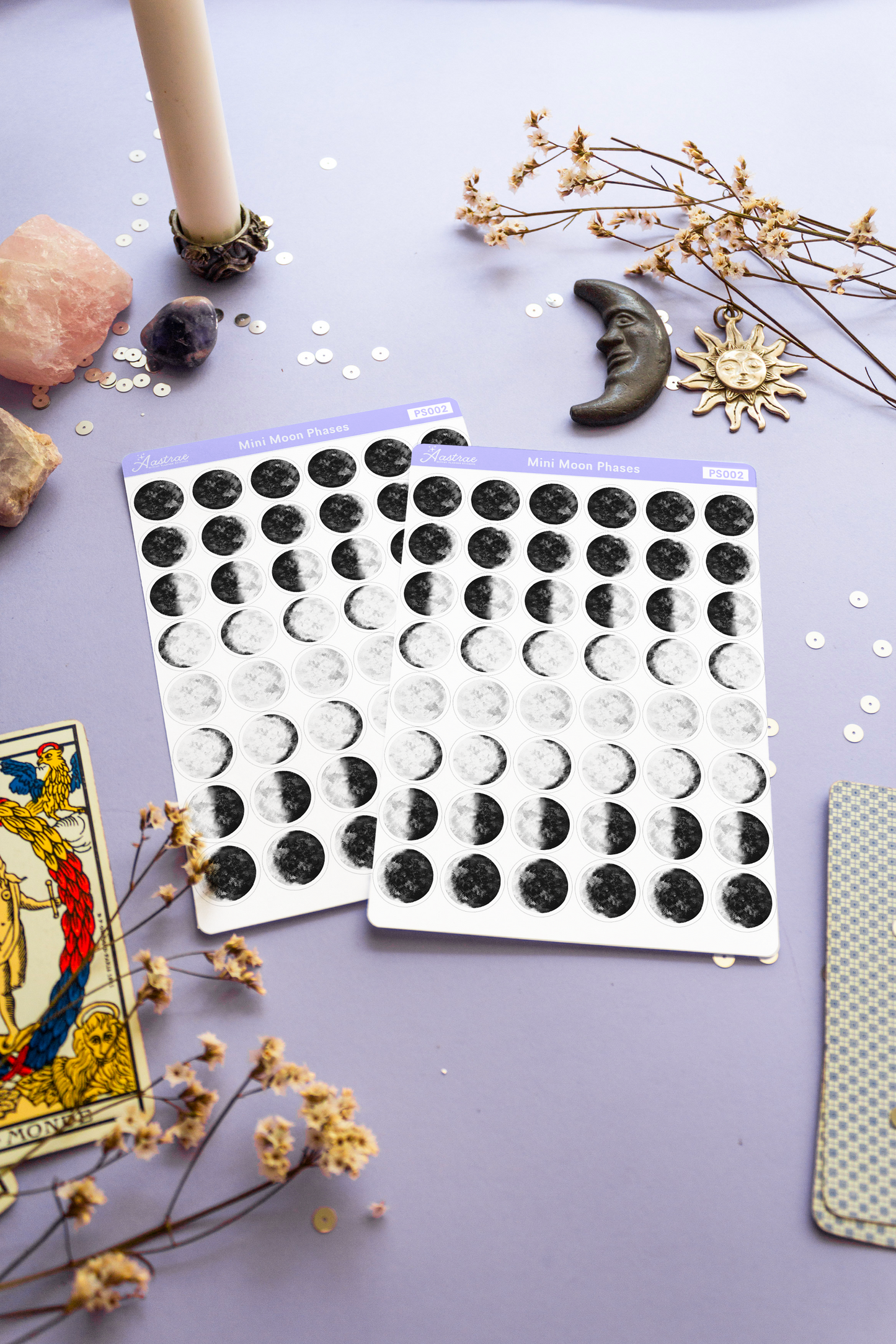 Mini Moon Phases Planner Stickers