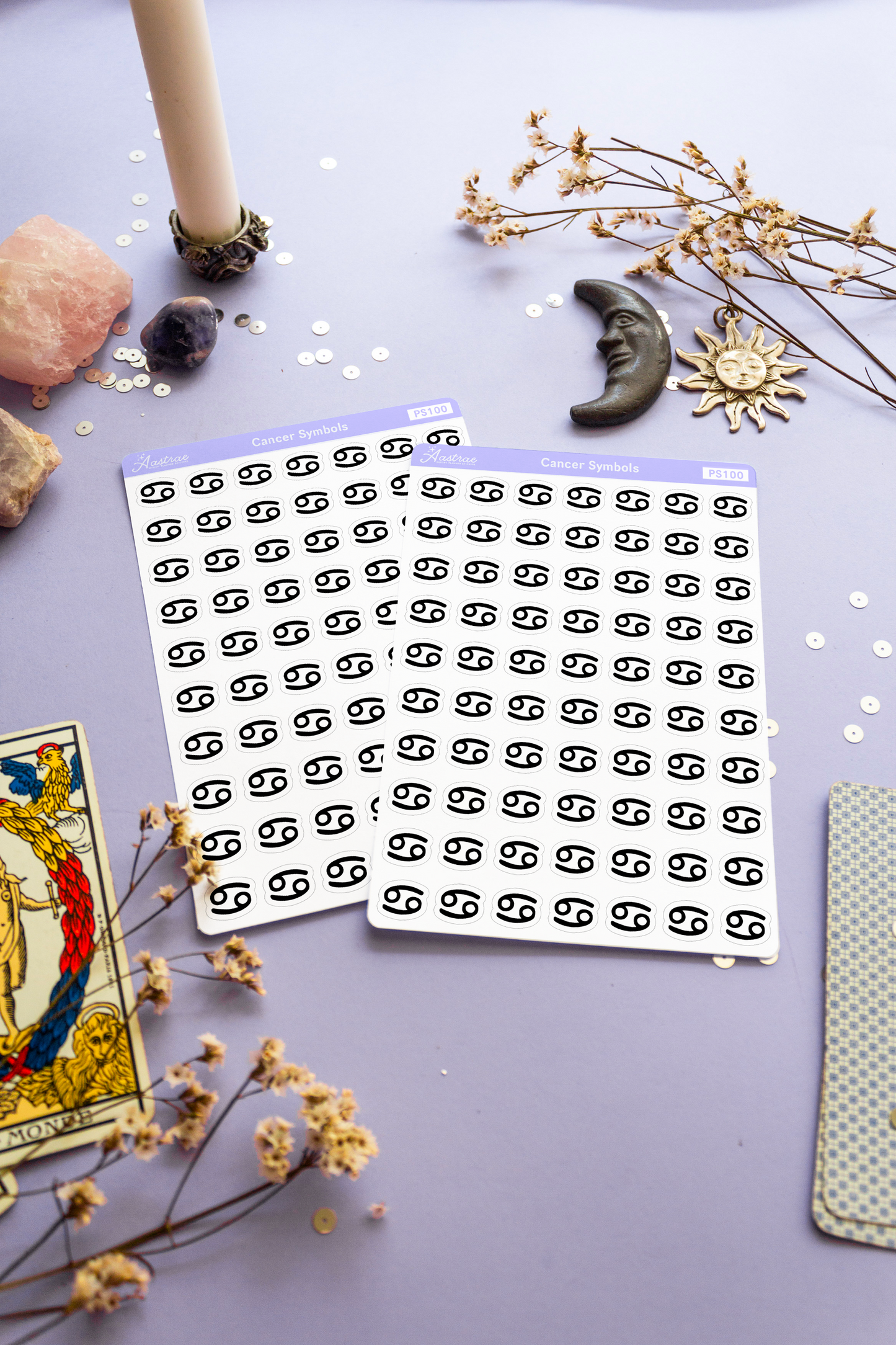 Astrology Cancer Symbol Stickers
