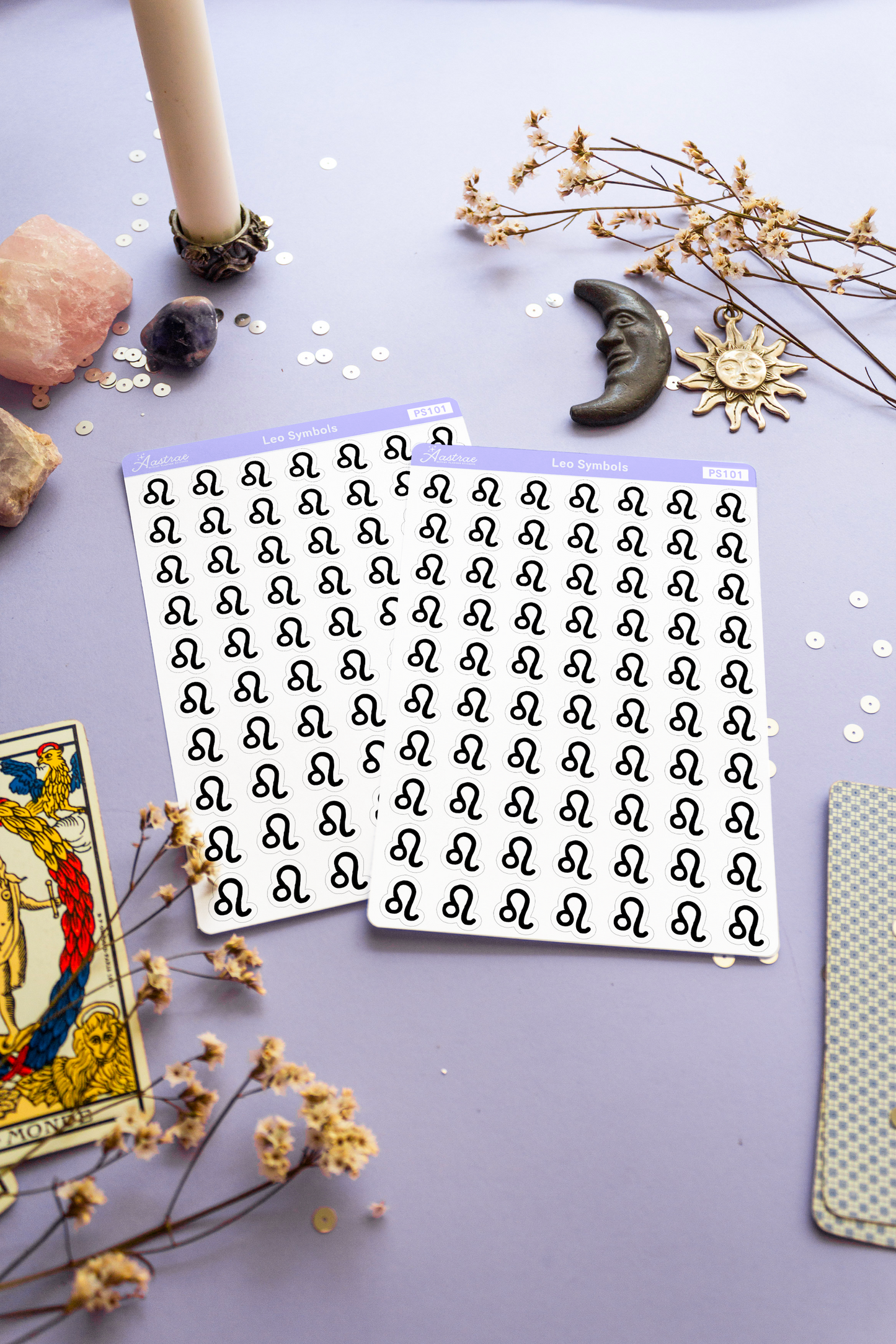 Astrology Leo Symbol Stickers