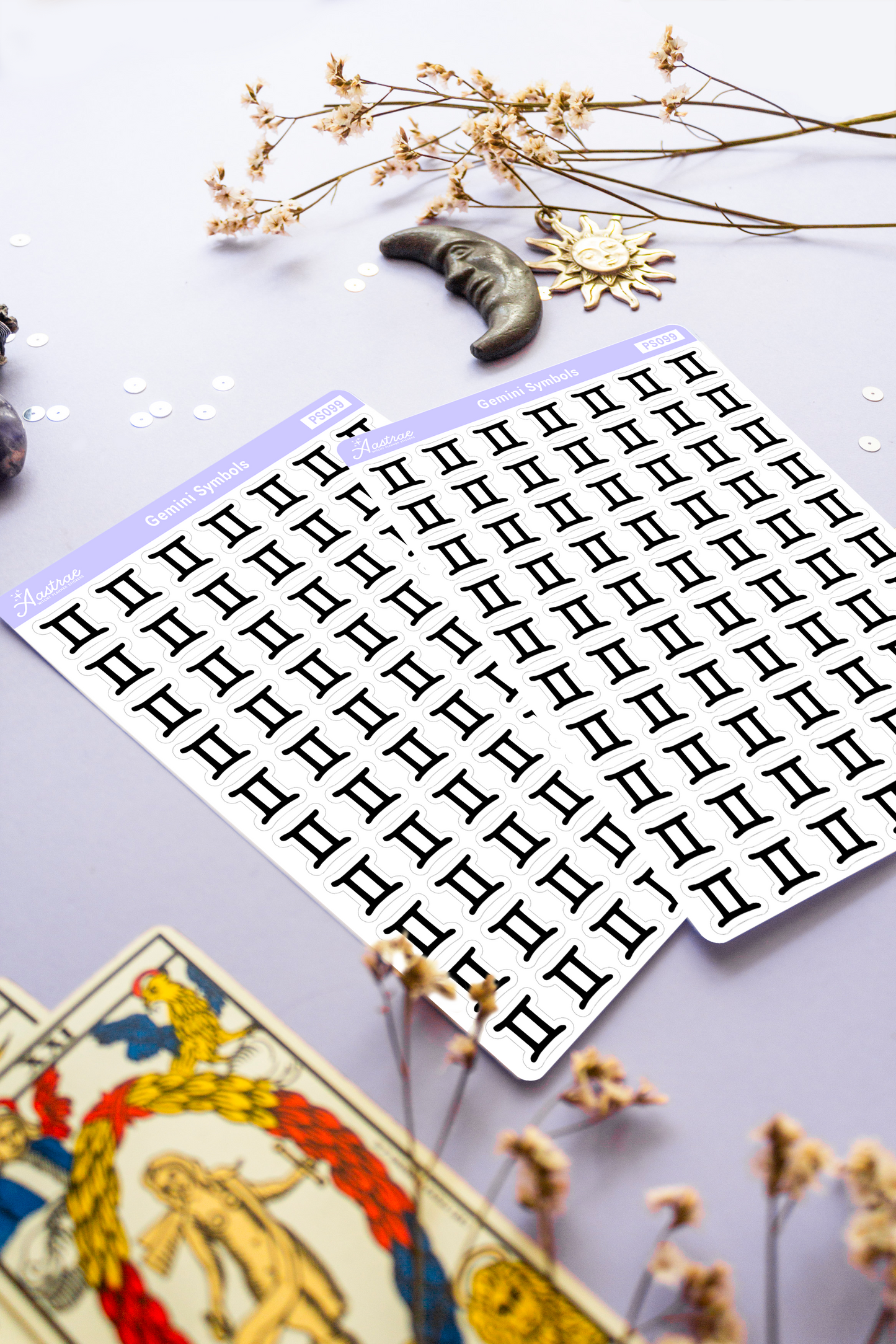 Astrology Gemini Symbol Stickers