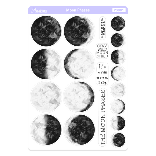 Moon Phases Planner Stickers