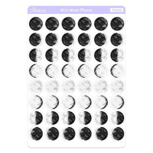 Mini Moon Phases Planner Stickers